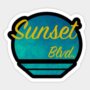 Sunset Blvd. Pocket Print Sticker